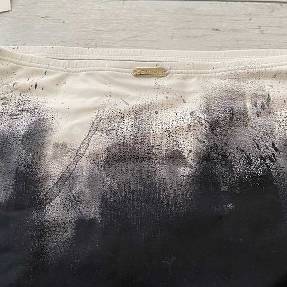 Calvin Klein Women's Printed High Waist Bikini Bottoms Swimsuit Black - Picture 8 of 8